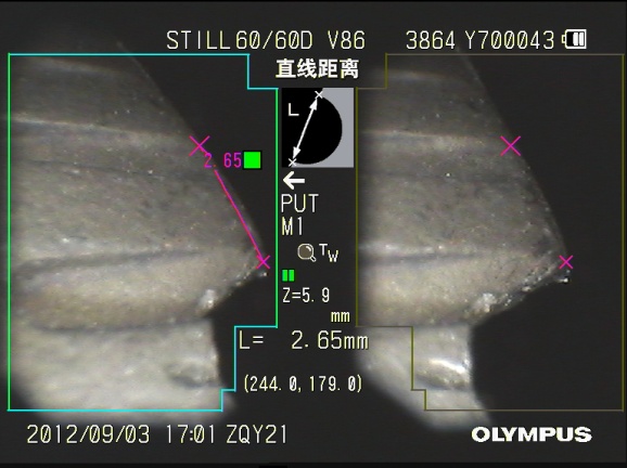 分段測量 L4=2.65mm 分段測量 L4=2.65mm