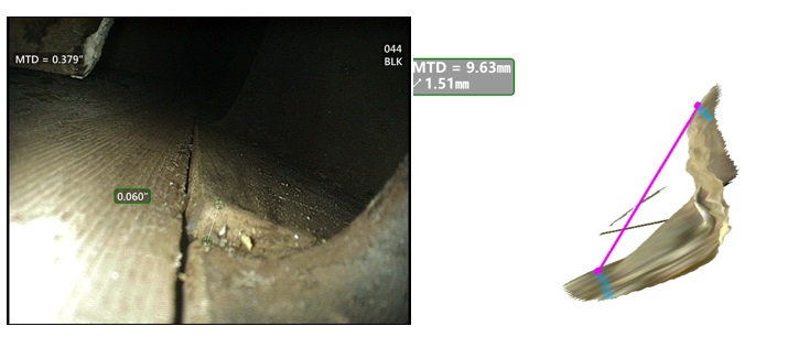 案例1：測量機匣凸起高度